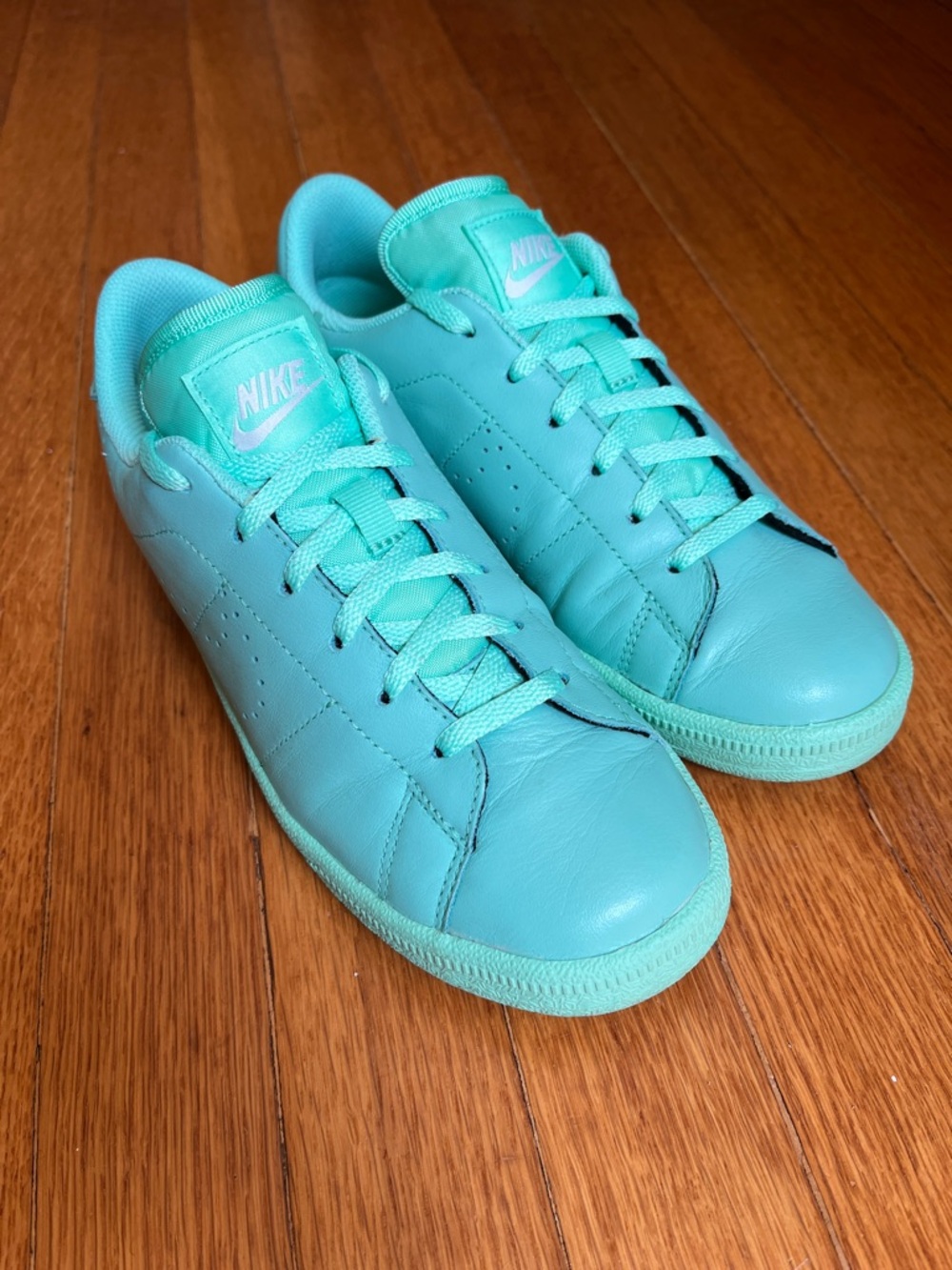 Nike Mint Green Tennis Classic Low-Top Sneakers